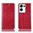 Leather Case Stands Flip Cover Holder H04P for Oppo Reno8 Pro 5G Red