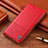Leather Case Stands Flip Cover Holder H04P for Samsung Galaxy S21 5G Red
