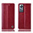 Leather Case Stands Flip Cover Holder H04P for Xiaomi Mi 12 Lite 5G Red