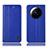 Leather Case Stands Flip Cover Holder H04P for Xiaomi Mi 12S Ultra 5G Blue