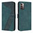 Leather Case Stands Flip Cover Holder H04X for Nokia G21 Green