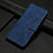 Leather Case Stands Flip Cover Holder H04X for Nothing Phone 1 Blue