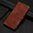 Leather Case Stands Flip Cover Holder H04X for Nothing Phone 1 Brown