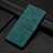 Leather Case Stands Flip Cover Holder H04X for Nothing Phone 1 Green