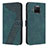 Leather Case Stands Flip Cover Holder H04X for Xiaomi Mi 10i 5G Green