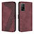 Leather Case Stands Flip Cover Holder H04X for Xiaomi Mi 10T Pro 5G Red Wine