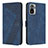 Leather Case Stands Flip Cover Holder H04X for Xiaomi Poco M5S Blue