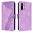 Leather Case Stands Flip Cover Holder H04X for Xiaomi Poco M5S Purple