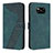 Leather Case Stands Flip Cover Holder H04X for Xiaomi Poco X3 NFC Green