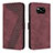 Leather Case Stands Flip Cover Holder H04X for Xiaomi Poco X3 NFC Red Wine