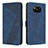 Leather Case Stands Flip Cover Holder H04X for Xiaomi Poco X3 Pro Blue