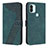 Leather Case Stands Flip Cover Holder H04X for Xiaomi Redmi A1 Plus Green