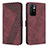 Leather Case Stands Flip Cover Holder H04X for Xiaomi Redmi Note 11S 5G Red Wine