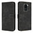 Leather Case Stands Flip Cover Holder H04X for Xiaomi Redmi Note 9 Black