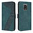 Leather Case Stands Flip Cover Holder H04X for Xiaomi Redmi Note 9 Pro Green