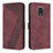 Leather Case Stands Flip Cover Holder H04X for Xiaomi Redmi Note 9 Pro Max Red Wine