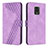 Leather Case Stands Flip Cover Holder H04X for Xiaomi Redmi Note 9S Purple