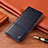 Leather Case Stands Flip Cover Holder H05P for Apple iPhone 11 Pro Blue