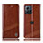 Leather Case Stands Flip Cover Holder H05P for Motorola Moto Edge 30 Fusion 5G Light Brown