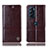 Leather Case Stands Flip Cover Holder H05P for Motorola Moto Edge 30 Pro 5G Brown