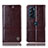 Leather Case Stands Flip Cover Holder H05P for Motorola Moto Edge Plus (2022) 5G Brown