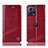 Leather Case Stands Flip Cover Holder H05P for Motorola Moto Edge S30 Pro 5G Red