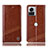 Leather Case Stands Flip Cover Holder H05P for Motorola Moto Edge X30 Pro 5G Light Brown