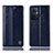 Leather Case Stands Flip Cover Holder H05P for OnePlus Nord N20 5G Blue