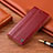 Leather Case Stands Flip Cover Holder H05P for Samsung Galaxy Note 10 Plus 5G Red