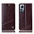 Leather Case Stands Flip Cover Holder H05P for Xiaomi Mi 12S 5G Brown