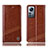 Leather Case Stands Flip Cover Holder H05P for Xiaomi Mi 12S 5G Light Brown
