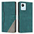 Leather Case Stands Flip Cover Holder H05X for Realme C30 Green