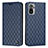 Leather Case Stands Flip Cover Holder H05X for Xiaomi Poco M5S Blue