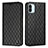Leather Case Stands Flip Cover Holder H05X for Xiaomi Redmi A1 Black