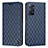 Leather Case Stands Flip Cover Holder H05X for Xiaomi Redmi Note 11 Pro 4G Blue