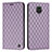 Leather Case Stands Flip Cover Holder H05X for Xiaomi Redmi Note 9 Pro Purple