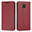 Leather Case Stands Flip Cover Holder H05X for Xiaomi Redmi Note 9 Pro Red