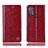 Leather Case Stands Flip Cover Holder H06P for Motorola Moto G50