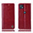 Leather Case Stands Flip Cover Holder H06P for Motorola Moto G50 5G