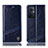 Leather Case Stands Flip Cover Holder H06P for OnePlus Nord N20 5G Blue