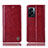 Leather Case Stands Flip Cover Holder H06P for OnePlus Nord N300 5G