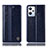 Leather Case Stands Flip Cover Holder H06P for Oppo K10X 5G Blue