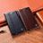 Leather Case Stands Flip Cover Holder H06P for Samsung Galaxy S21 Ultra 5G