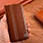 Leather Case Stands Flip Cover Holder H06P for Samsung Galaxy S21 Ultra 5G