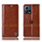 Leather Case Stands Flip Cover Holder H07P for Motorola Moto Edge S30 Pro 5G Light Brown