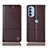 Leather Case Stands Flip Cover Holder H07P for Motorola Moto G31