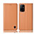 Leather Case Stands Flip Cover Holder H07P for Oppo A94 5G Orange