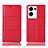 Leather Case Stands Flip Cover Holder H07P for Oppo Reno8 Pro+ Plus 5G Red