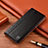 Leather Case Stands Flip Cover Holder H07P for Samsung Galaxy A81 Black