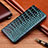 Leather Case Stands Flip Cover Holder H08P for Motorola Moto G10 Blue